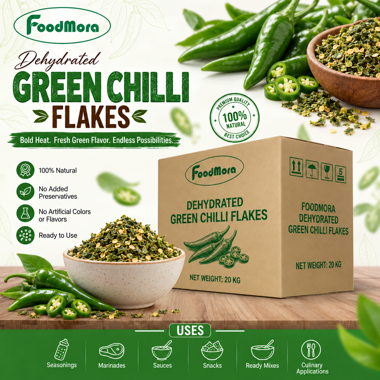 Green Chilli Flakes