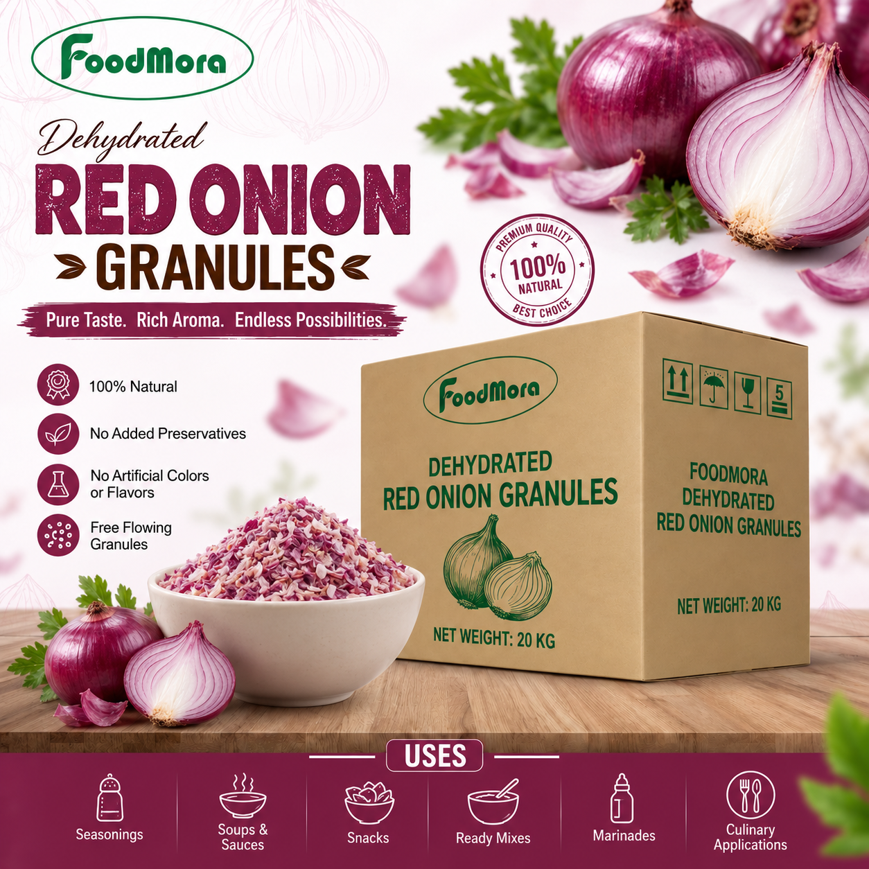 Red Onion Granules