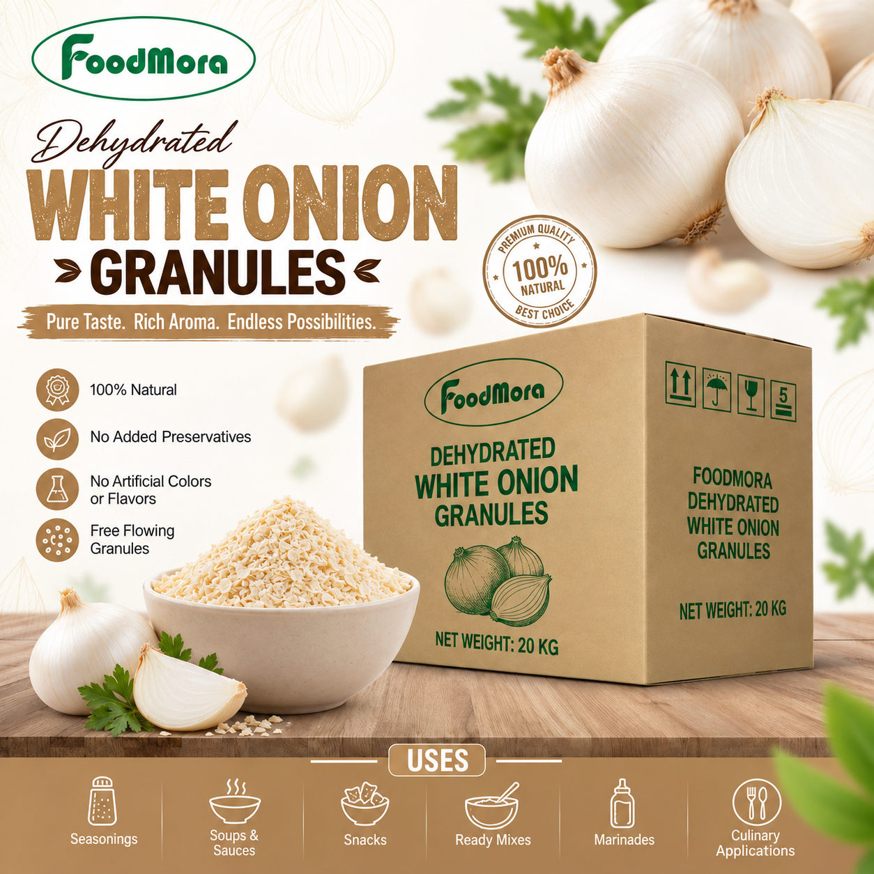 White Onion Granules